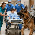 Próbowałam zabrać ośmioletniego chłopca na operację… ale jego pies zablokował drzwi. Powód cię zszokuje…